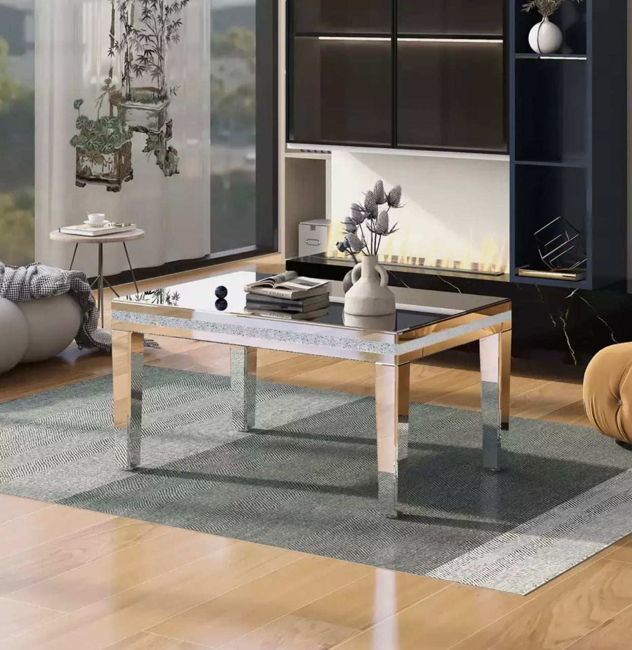 The Isabella Mirrored Coffee Table
