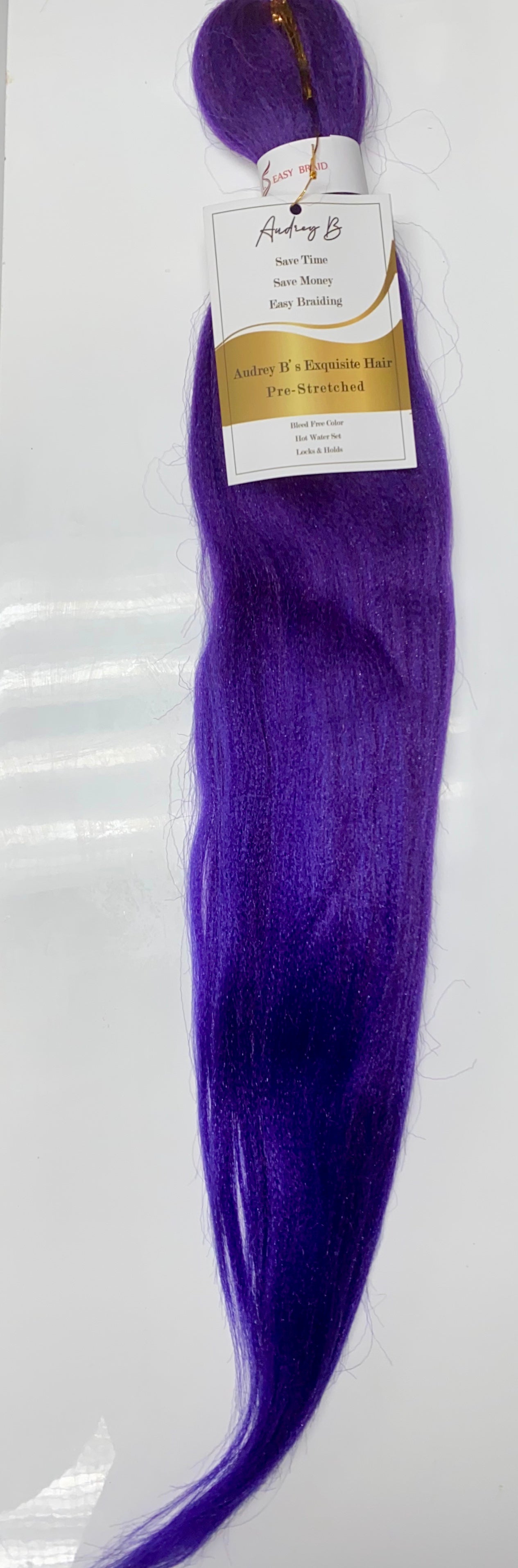 Purple Pre-stretched Braiding hair